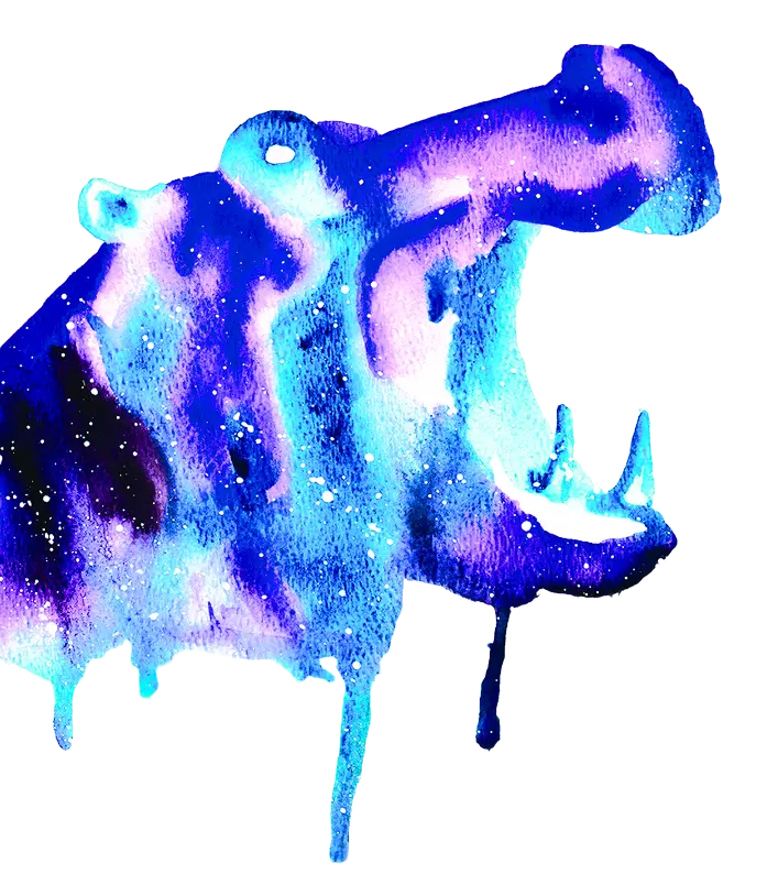 Wild boar watercolor illustration